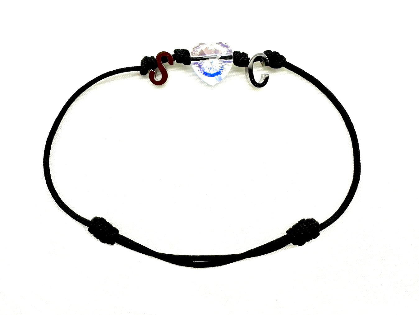 Bracciale personalizzabile con cuore in Swarovski