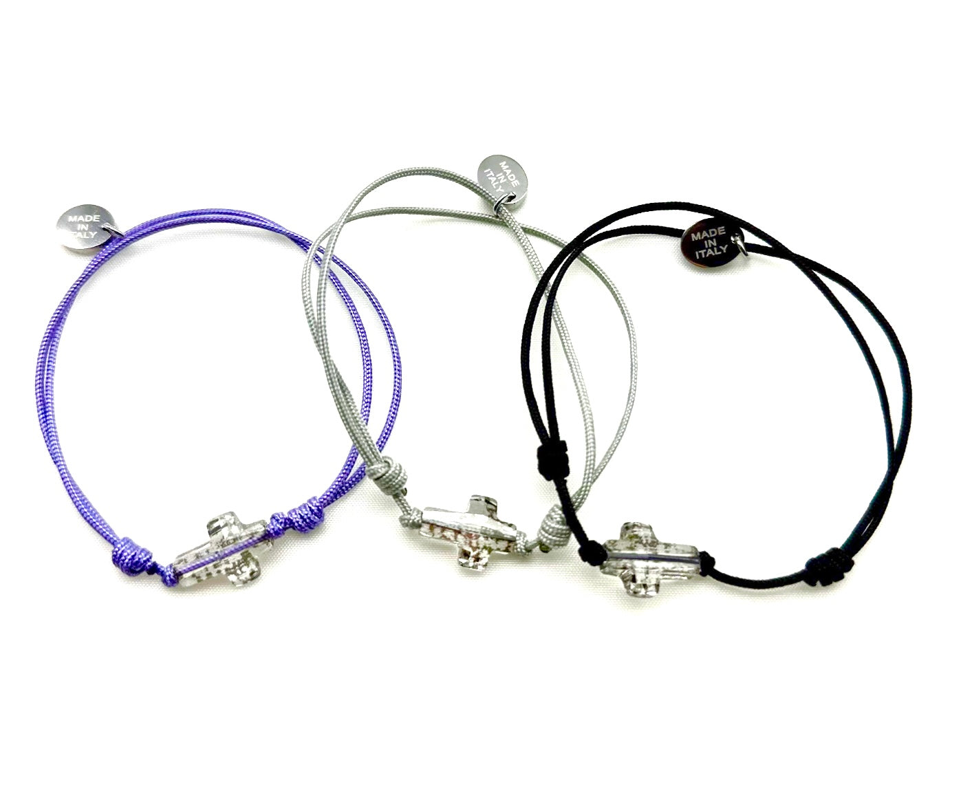 Bracciale con croce maculata in Swarovski