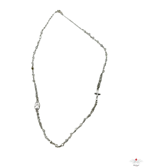 Rosario cristallo girocollo mm 4