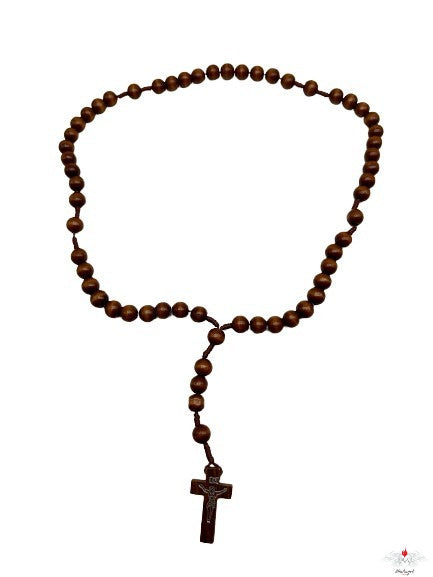 Rosario legno grani grandi