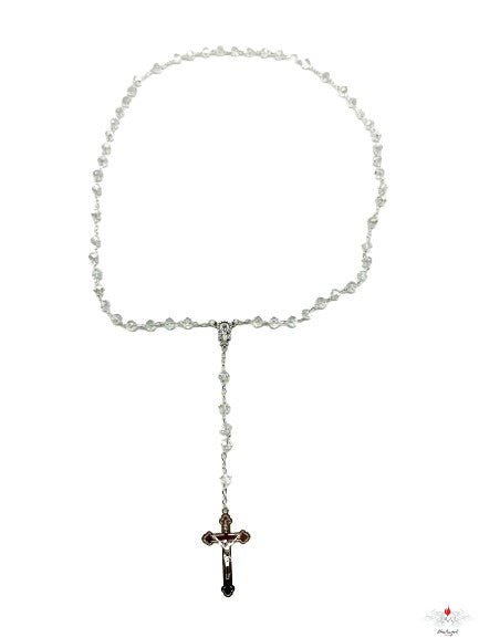 Rosario cristallo sfaccettato cangiante