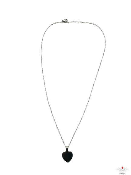 Girocollo con cuore acciaio