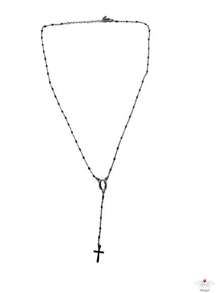 Girocollo acciaio con crocette pendenti