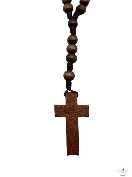 Rosario legno con chiusura