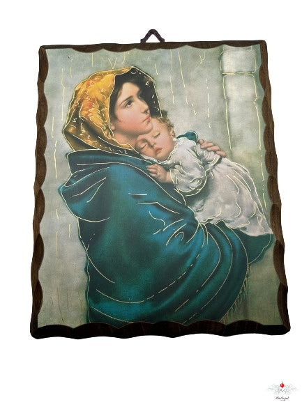 Quadro in legno Madonna del Ferruzzi