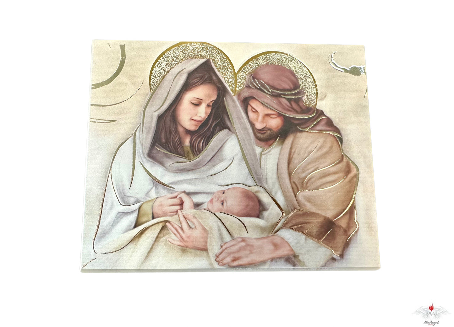 Quadro Sacra Famiglia, con argento