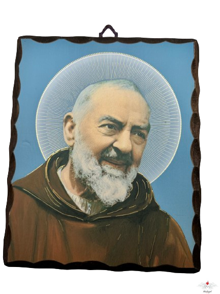 Quadro in legno Padre Pio