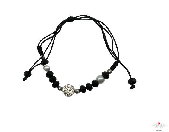 Bracciale rosario san benedetto su corda