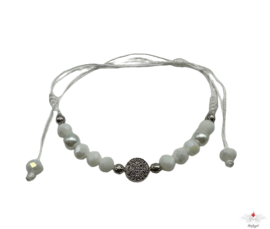 Bracciale rosario san benedetto su corda