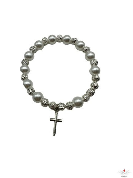 Bracciale rosario perle e filigrana