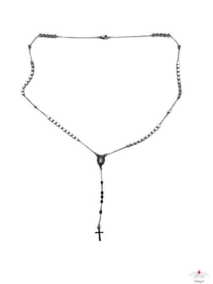 Rosario acciaio con chiusura